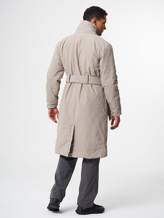 Pinqponq Padded Trench Coat - Cement Taupe (Unisex) Tiefpreis