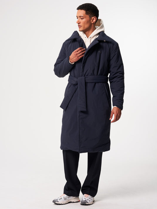 Pinqponq Padded Trench Coat - Fjord Navy (Unisex) Super Sparpreis