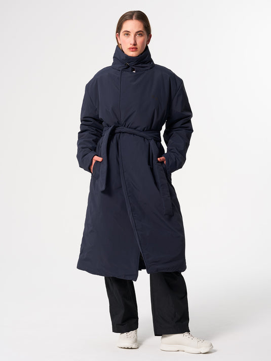 Pinqponq Padded Trench Coat - Fjord Navy (Unisex) Super Sparpreis
