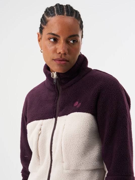 Pinqponq Fleece Jacket - Tune Plum (Female) Wochenangebot