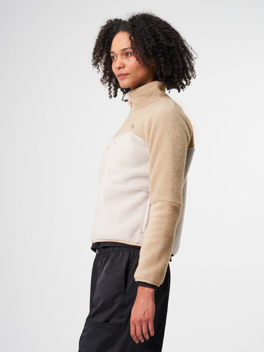 Pinqponq Fleece Jacket - Tune Khaki (Female) Begrenzte Freigabe