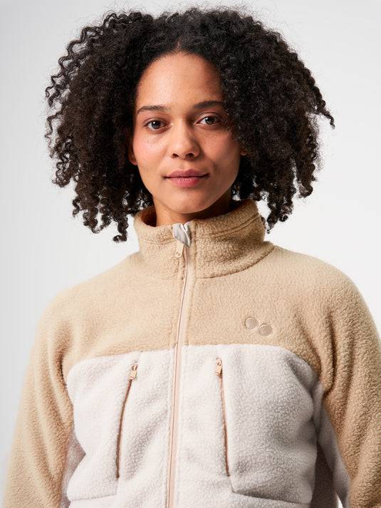 Pinqponq Fleece Jacket - Tune Khaki (Female) Begrenzte Freigabe