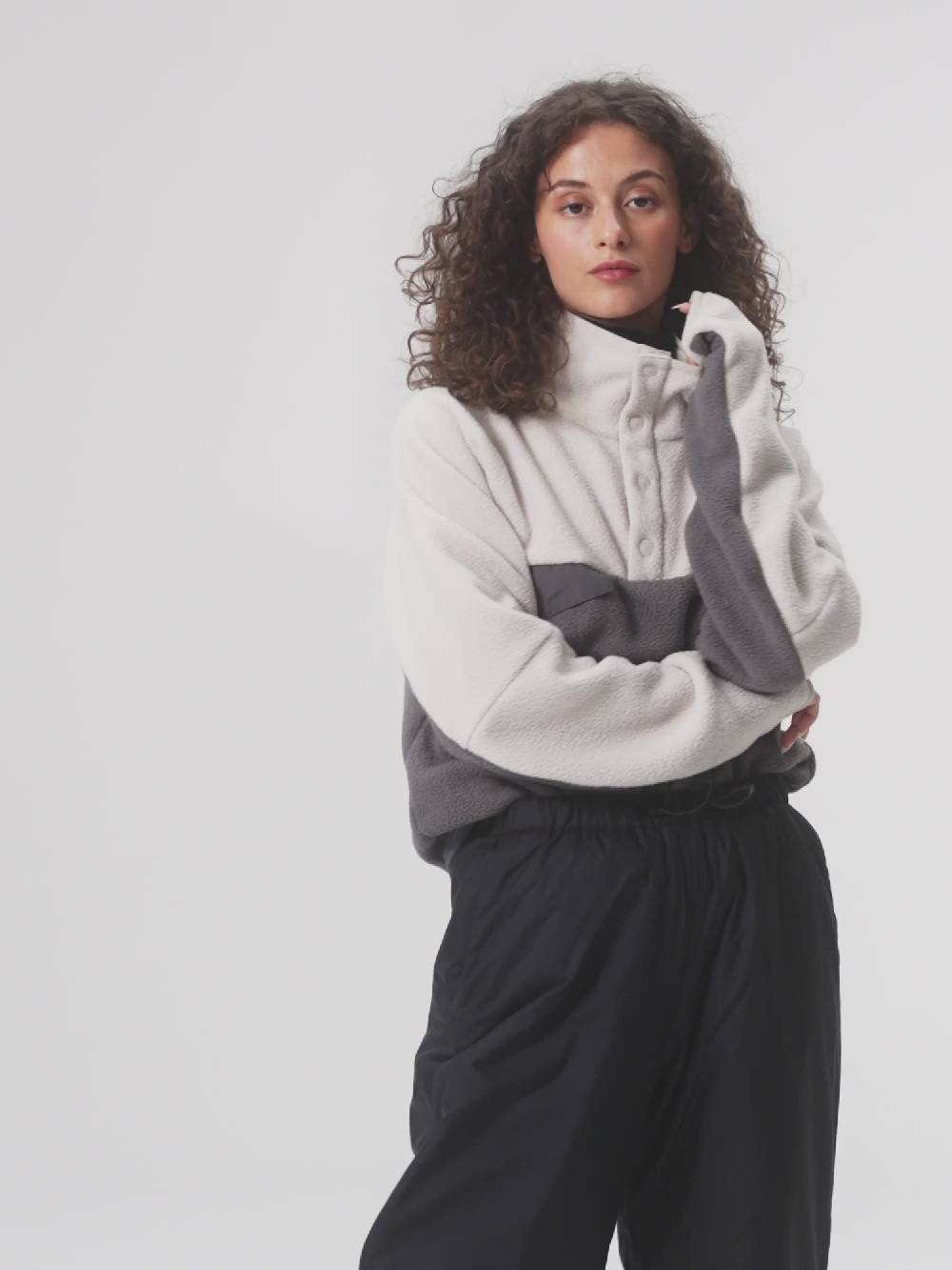 Pinqponq Fleece Pullover - Tune Beige (Unisex) Letzte 2 Tage