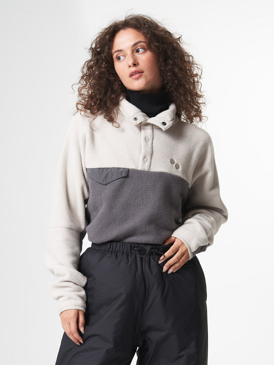 Pinqponq Fleece Pullover - Tune Beige (Unisex) Letzte 2 Tage