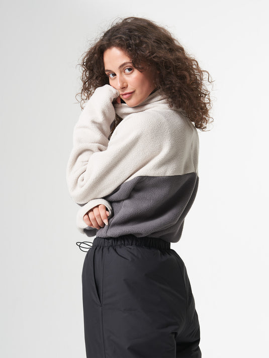 Pinqponq Fleece Pullover - Tune Beige (Unisex) Letzte 2 Tage
