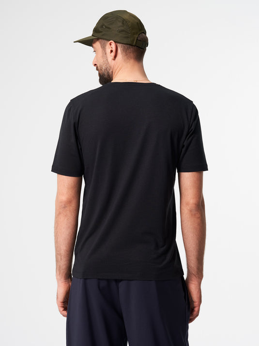 Pinqponq T-Shirt TENCEL™ - Wooden Black (Male) Nur noch ein Tag übrig