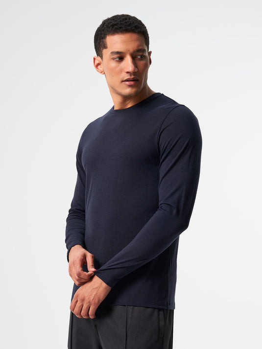 Pinqponq Longsleeve Merino - Sheep Navy (Male) Riesige Rabatte
