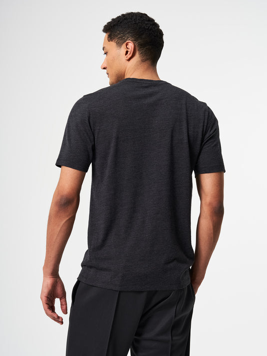 Pinqponq T-Shirt Merino - Dark Grey Melange (Male) Clearance-Verkauf