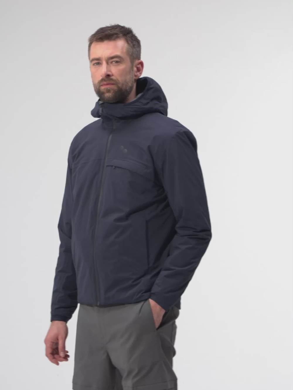 Pinqponq Hoodie Jacket - Fjord Navy (Male) Fabrikladen