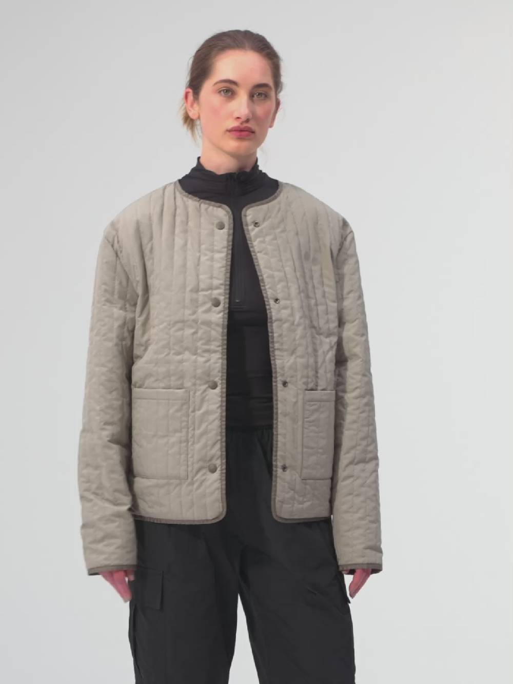 Pinqponq Reversible Jacket - Tune Brown (Unisex) Speichern exportieren