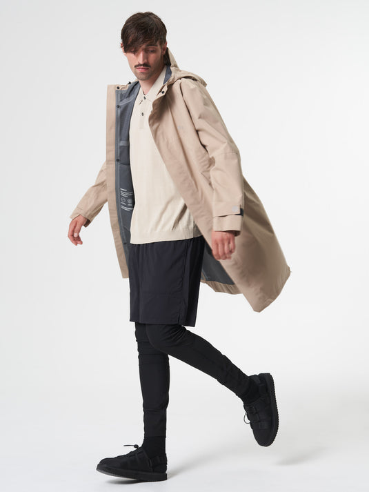 Pinqponq Aestech Rain Parka - Caramel Khaki (Unisex) Rabatte dieses Monats