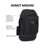Pinqponq Komut Medium - Pure Black Sonderangebot