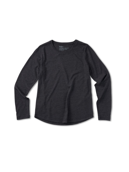 Pinqponq Longsleeve Merino - Dark Grey Melange (Female) Exklusivangebot