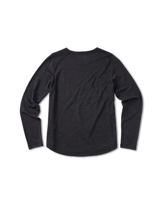 Pinqponq Longsleeve Merino - Dark Grey Melange (Female) Exklusivangebot