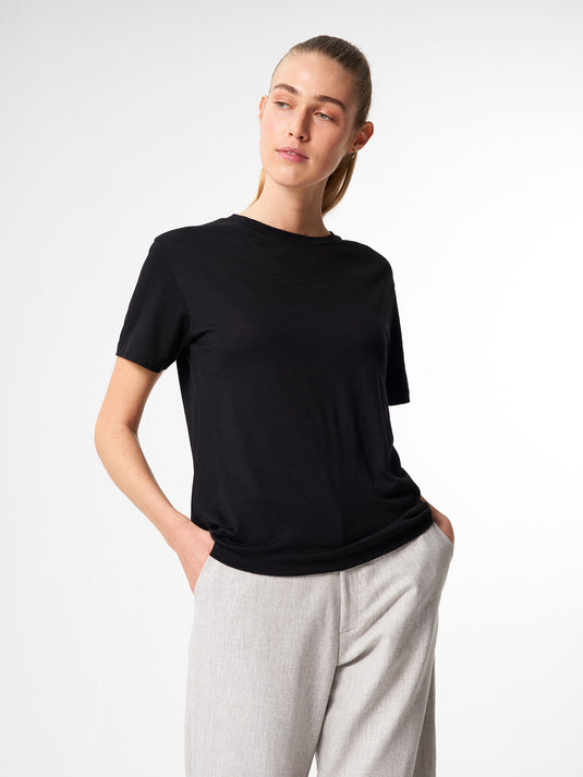 Pinqponq T-Shirt Merino - Sheep Black (Female) Saisonschlussverkauf