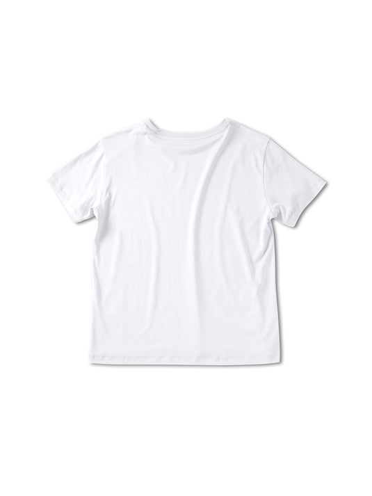 Pinqponq T-Shirt TENCEL™ - Wooden White (Female) Black Friday