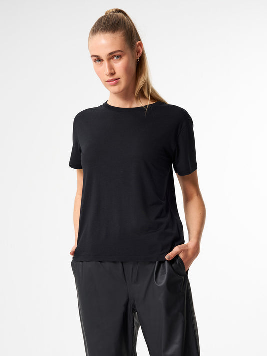 Pinqponq T-Shirt TENCEL™ - Wooden Black (Female) Cyber Monday
