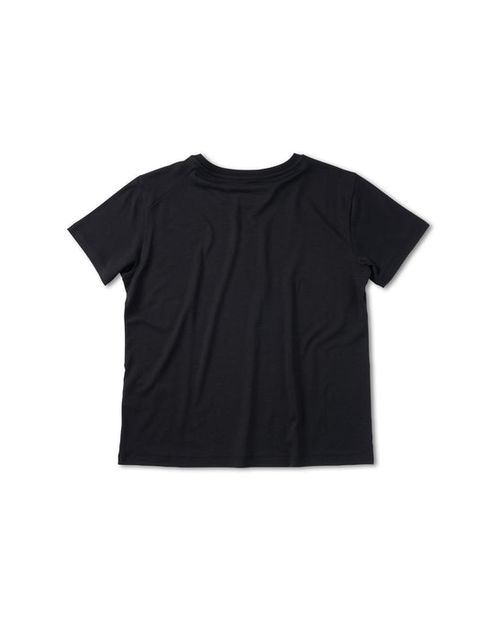 Pinqponq T-Shirt TENCEL™ - Wooden Black (Female) Cyber Monday