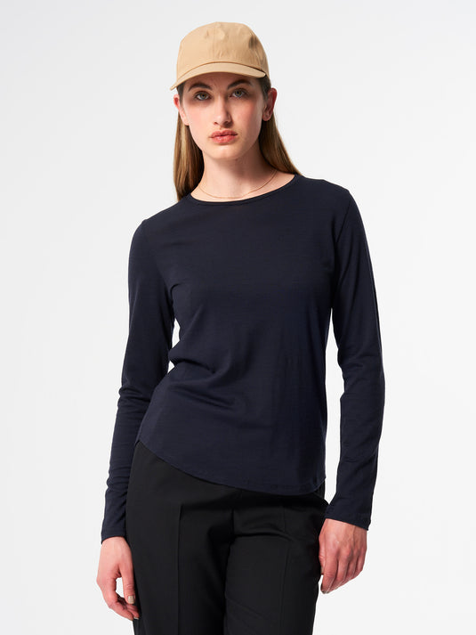 Pinqponq Longsleeve Merino - Sheep Navy (Female) Muttertagsangebot