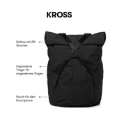 Pinqponq Kross - Crinkle Black Lagerräumung