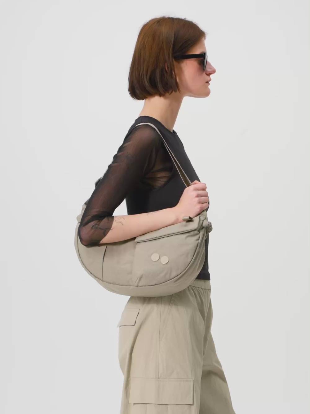 Pinqponq Krumm Medium - Crinkle Taupe Online Outlet