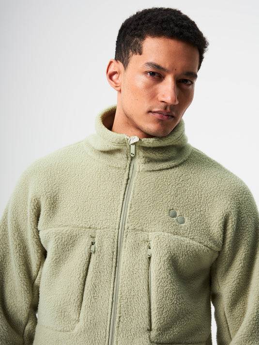 Pinqponq Fleece Jacket - Reed Olive (Male) Kostenlose Rückgabe