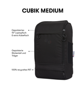Pinqponq Cubik Medium - Rooted Black Letzter Tag