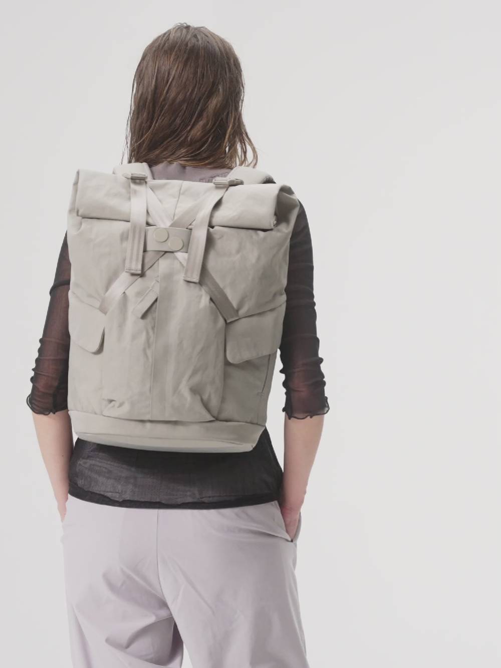 Pinqponq Kross - Crinkle Taupe Fabrik Onlineshop