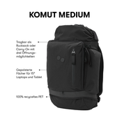 Pinqponq Komut Medium - Solid Black Top Angebot