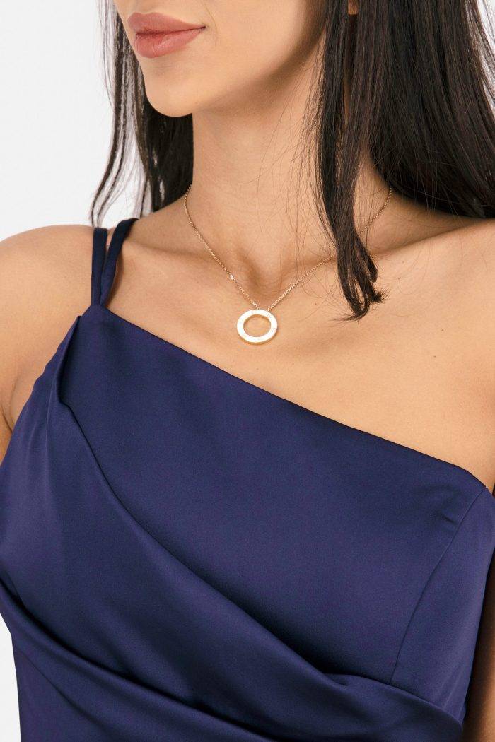 Prestije Maxikleid Satin asymmetrisch Letzter Tag