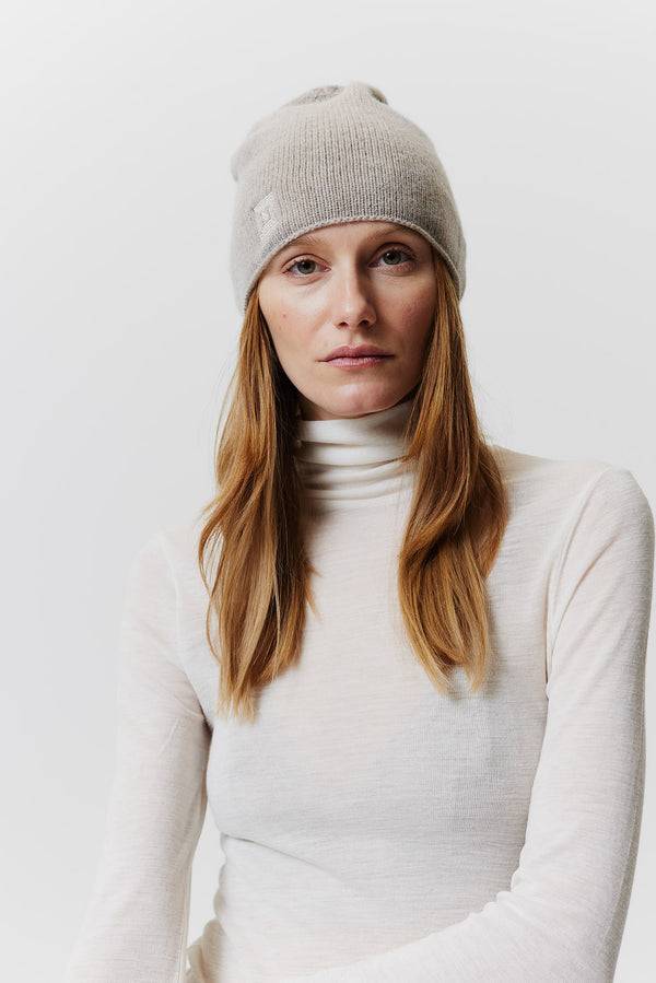 Prinz Berlin Kaschmir Beanie Fine Knit Beige Kauf eins, bekomm eins gratis