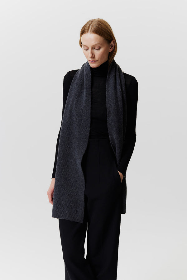 Prinz Berlin Kaschmir Schal Classic Knit Graphit Bis zu 55% Rabatt