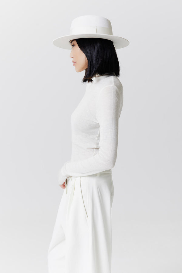 Prinz Berlin Merino 344 Hut Short Brim Weiß Riesige Rabatte