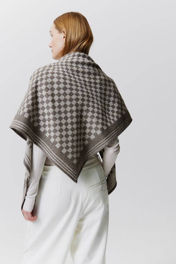Prinz Berlin Kaschmir Triangle Jacquard Taupe Begrenzt auf 3 Tage