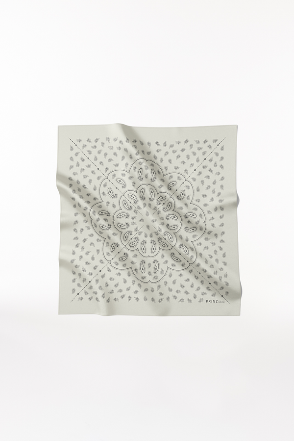 Prinz Berlin Seidentuch Paisley 90 Off-White Günstig kaufen