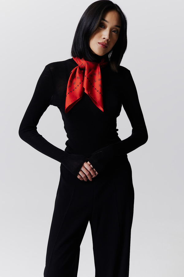 Prinz Berlin Seidentuch Paisley 70 Rot Cyber Monday