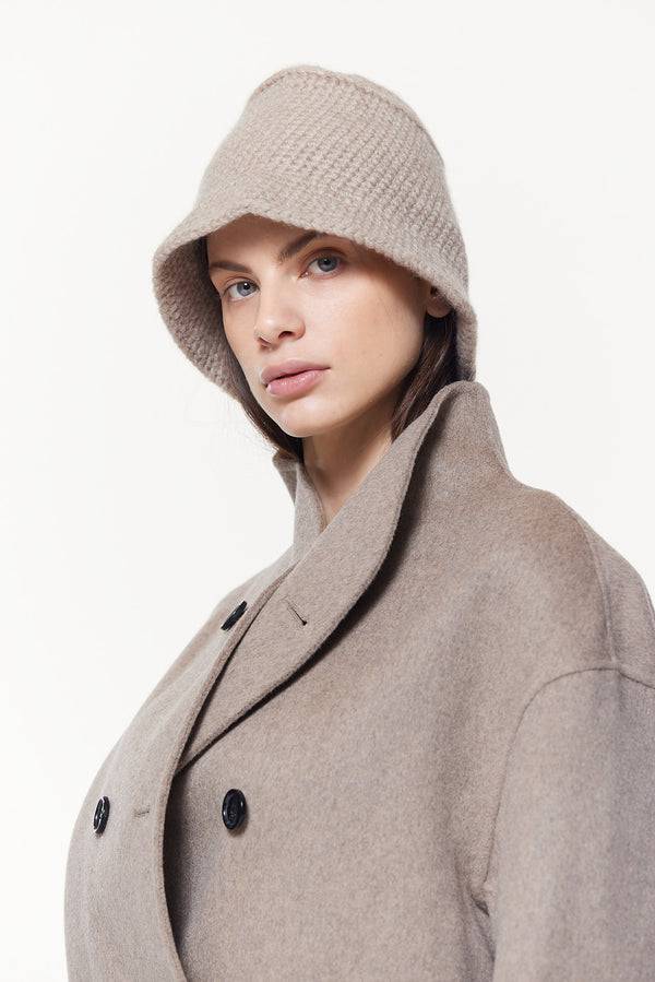 Prinz Berlin Kaschmir Bucket Hat Hand Crochet Beige Exklusive Angebote