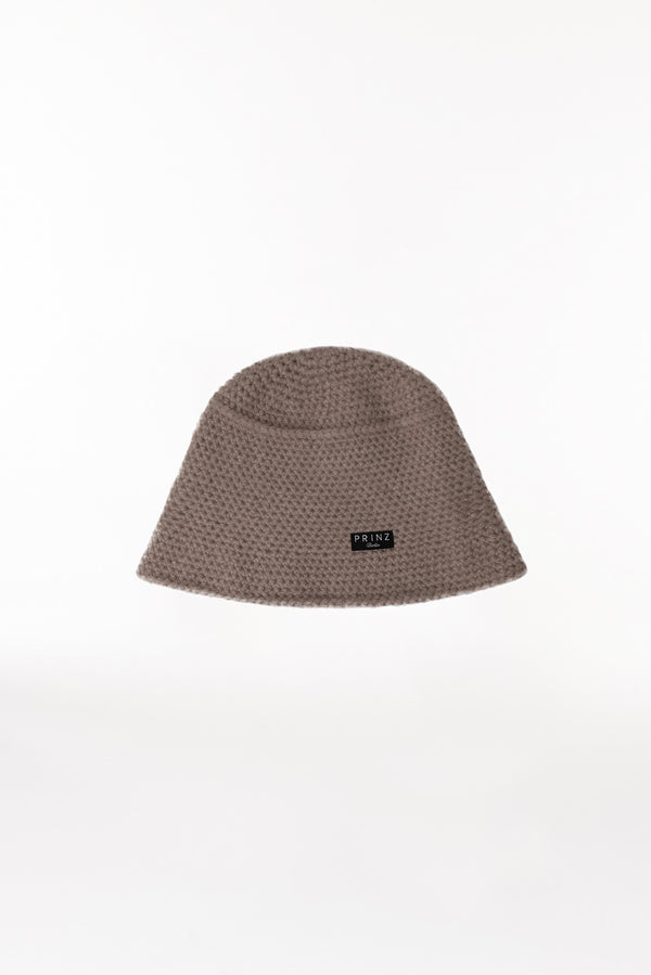 Prinz Berlin Kaschmir Bucket Hat Hand Crochet Beige Exklusive Angebote