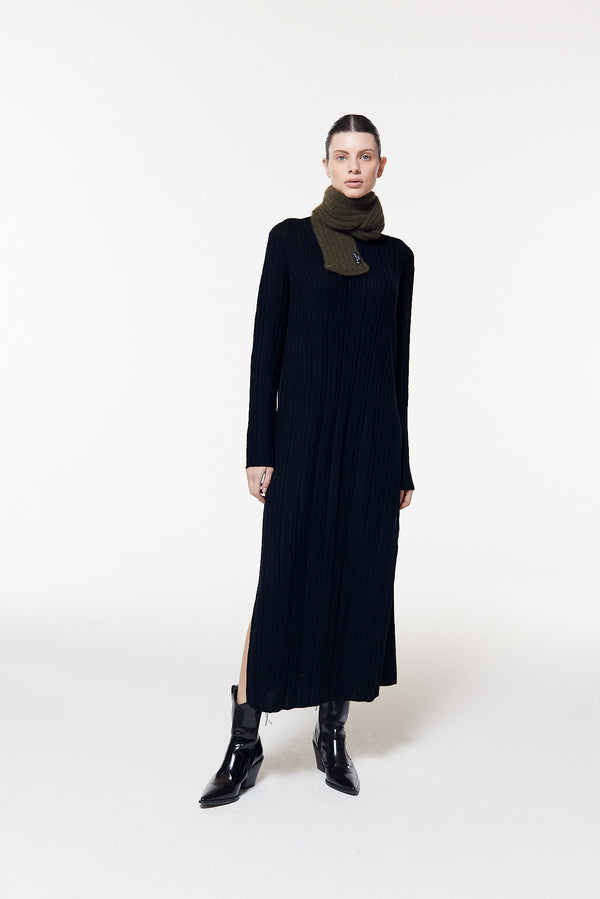 Prinz Berlin Kaschmir Kurzschal Hand Knit Grün Saisonale Angebote