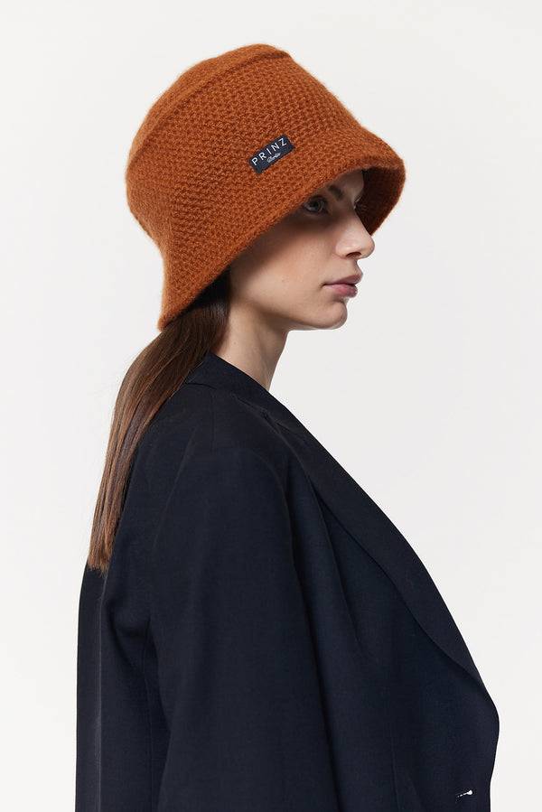 Prinz Berlin Kaschmir Bucket Hat Hand Crochet Karamell Tägliche Deals