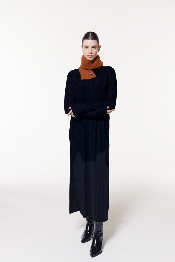 Prinz Berlin Kaschmir Kurzschal Hand Knit Karamell Sonderangebote