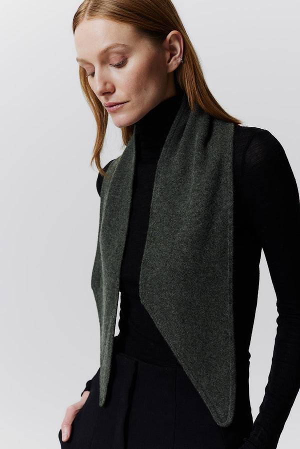 Prinz Berlin Kaschmir Bandeau Fine Knit Grün Nur für heute