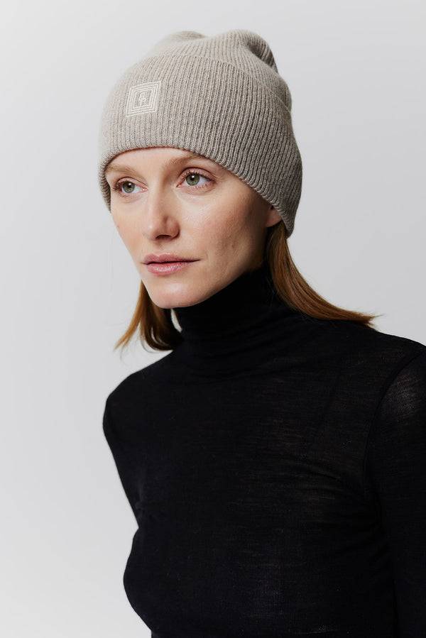 Prinz Berlin Kaschmir Beanie Classic Knit Beige 50% Rabatt mit kostenlosem Versand
