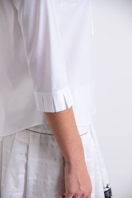 Rockmacherin Susi Bluse Halbarm mit Kellerfalten Versandkostenfrei