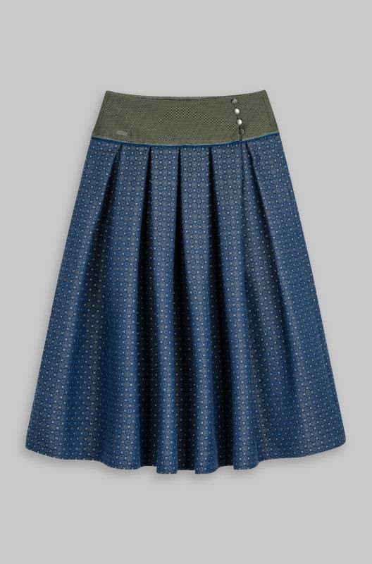 Rockmacherin Amdog Wadenlanger Trachtenrock mit edelem Jacquard aus Baumwollmischung Begrenzte Freigabe