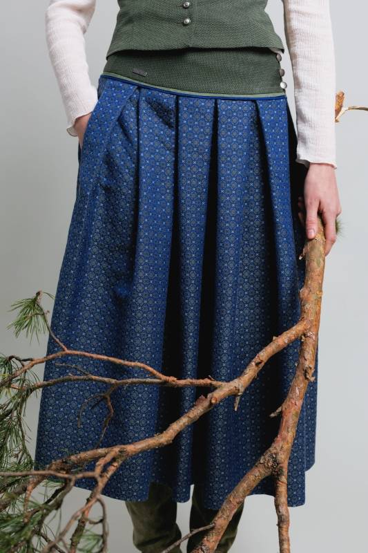 Rockmacherin Amdog Wadenlanger Trachtenrock mit edelem Jacquard aus Baumwollmischung Begrenzte Freigabe
