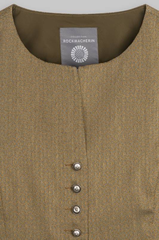 Rockmacherin Nanni Deininger Trachtenweste aus elastischem Baumwoll-Jacquard mit Baumwollfutter JETZT KAUFEN