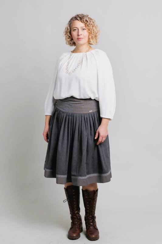 Rockmacherin Regula Elegante Damenbluse aus fließendem Viskoseflanell Bis zu 60% Rabatt