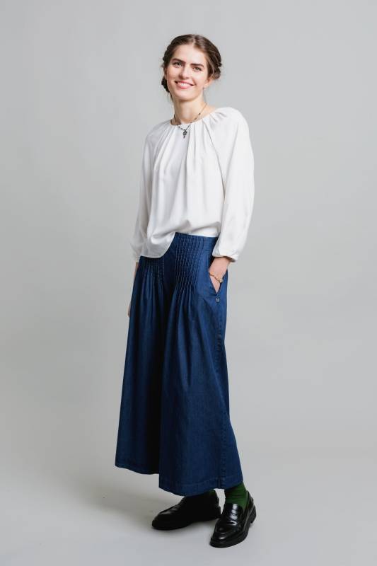 Rockmacherin Regula Elegante Damenbluse aus fließendem Viskoseflanell Bis zu 60% Rabatt