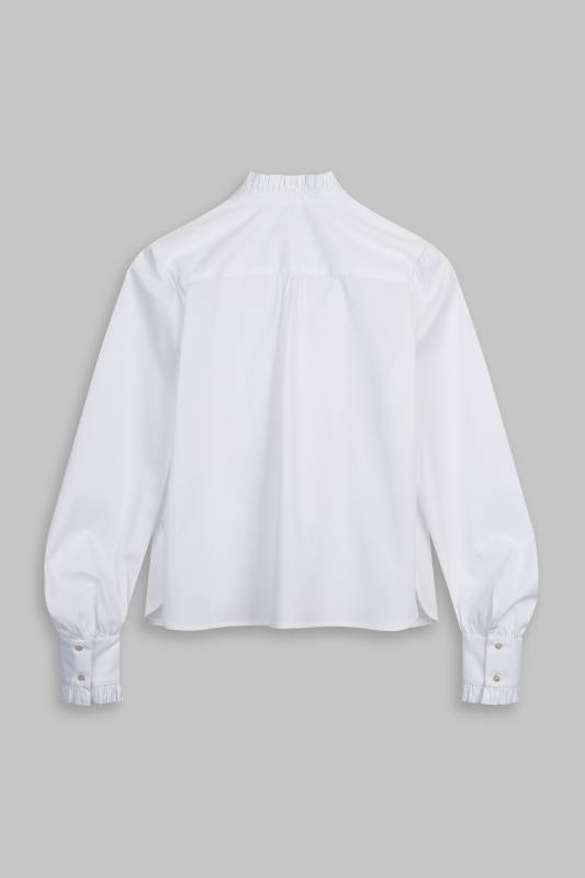 Rockmacherin Susanna Damen-Trachtenbluse mit Rüschen und modernem Ärmelschnitt Sonderangebot der Fabrik